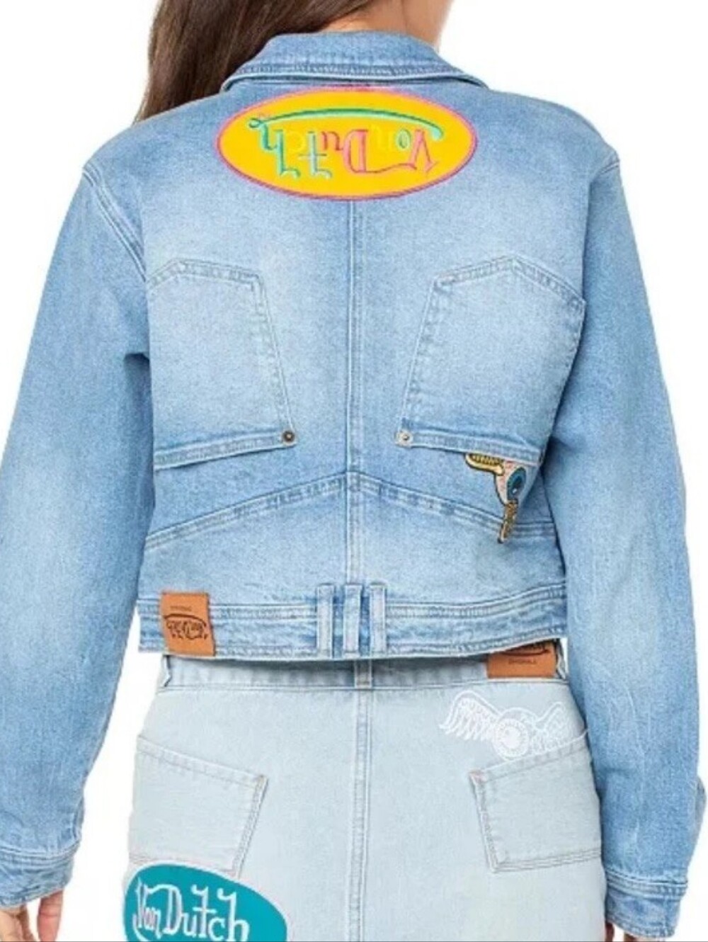 VON DUTCH REVERSE PANTS DENIM JACKET